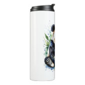 Prachtige Waterverf Panda Beer Thermosbeker (Gedraaid links)