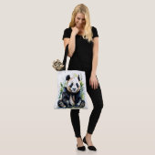 Prachtige Waterverf Panda Beer Tote Bag (Op model)