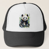 Prachtige Waterverf Panda Beer Trucker Pet (Voorkant)
