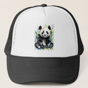 Prachtige Waterverf Panda Beer Trucker Pet