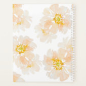 Prachtige waterverf-pony blooms-planner planner (Achterkant)