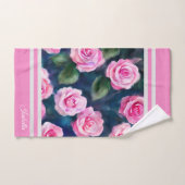Prachtige Waterverf Populair Roze Collectie Bad Handdoek (Handdoek)