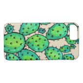Prachtige Waterverf Prickly Cactus Case-Mate iPhone Case (Achterkant (Horizontaal))