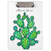 Prachtige Waterverf Prickly Cactus Klembord (Voorkant)