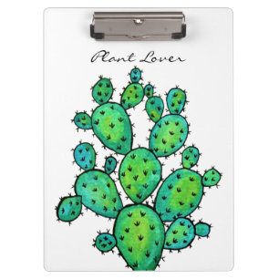 Prachtige Waterverf Prickly Cactus Klembord