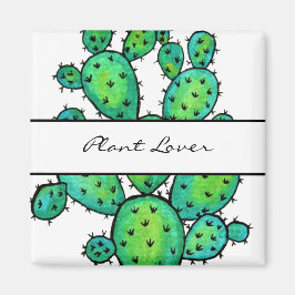 Prachtige Waterverf Prickly Cactus Magneet