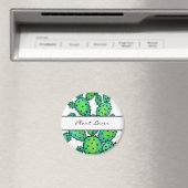 Prachtige Waterverf Prickly Cactus Magneet (Insitu (Vaatwasser))