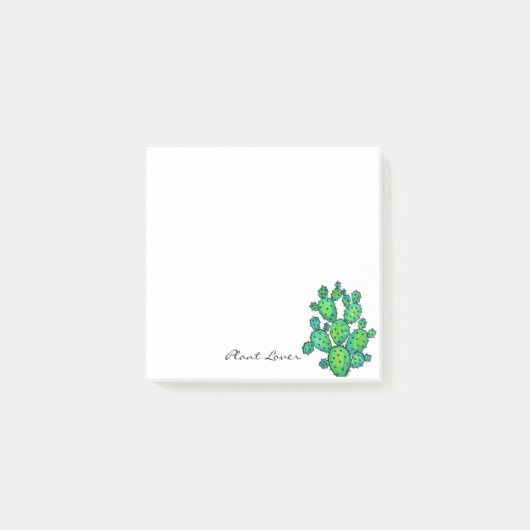 Prachtige Waterverf Prickly Cactus Post-it® Notes (Voorkant)