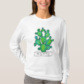 Prachtige Waterverf Prickly Cactus T-shirt (Voorkant)