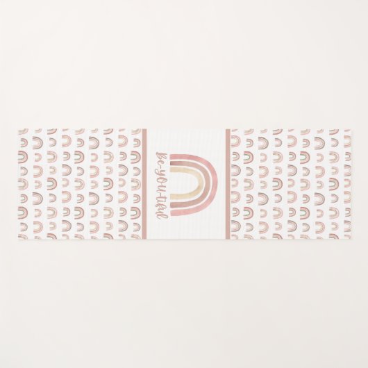 Prachtige Waterverf Rainbow Yoga Mat (Voorkant (horizontaal))