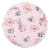 Prachtige waterverf Roos Keramische Knop (Voorkant)