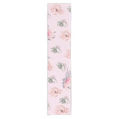 Prachtige waterverf Roos Korte Tafelloper (Voorkant)