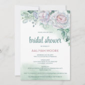 Prachtige Waterverf Roos Vrijgezellenfeest Kaart (Voorkant)