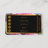 Prachtige Waterverf Roze Roze Modern Collectie Visitekaartje (Achterkant)