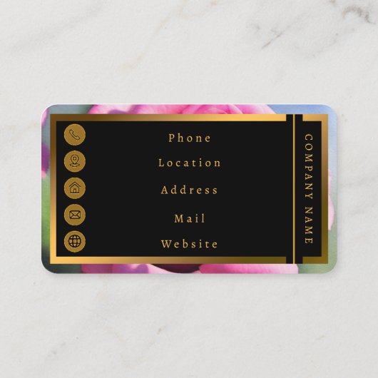 Prachtige Waterverf Roze Roze Modern Collectie Visitekaartje (Achterkant)