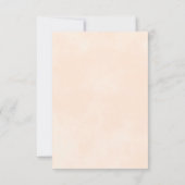 Prachtige Waterverf Rozen bruiloft met koraalpeach RSVP Kaartje (Achterkant)