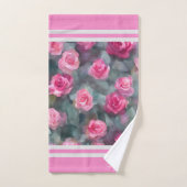 Prachtige Waterverf Rozen Collectie Bad Handdoek (Handdoek)