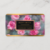 Prachtige Waterverf Rozen Collectie Visitekaartje (Voorkant)