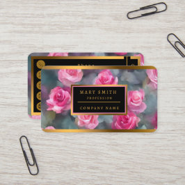 Prachtige Waterverf Rozen Collectie Visitekaartje