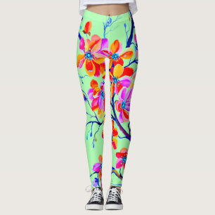 Prachtige Waterverf Sakura Cheryy Flowers Leggings