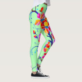 Prachtige Waterverf Sakura Cheryy Flowers Leggings (Rechts)