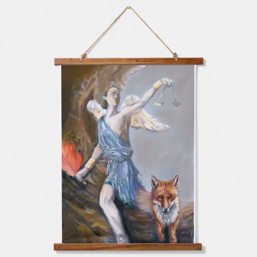 Prachtige Waterverf schilderijen van de Nemesis Hangend Wandkleed (Voorkant)