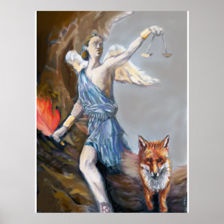 Prachtige Waterverf schilderijen van de Nemesis Poster