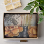 Prachtige Waterverf Sugar Skull Vrouw Decoupage Tissuepapier (Geschenk)