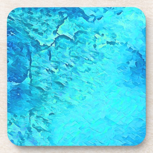 Prachtige Waterverf Tropische Ocean Theme Design Bier Onderzetter (Voorkant)