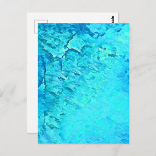 Prachtige Waterverf Tropische Ocean Theme Design Briefkaart