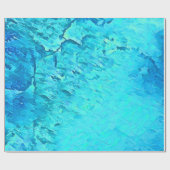 Prachtige Waterverf Tropische Ocean Theme Design Cadeaupapier (Vlak)