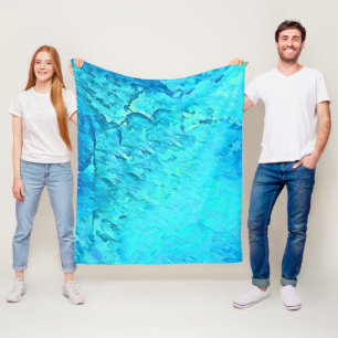 Prachtige Waterverf Tropische Ocean Theme Design Fleece Deken