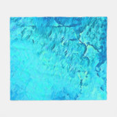 Prachtige Waterverf Tropische Ocean Theme Design Fleece Deken (Voorkant (Horizontaal))