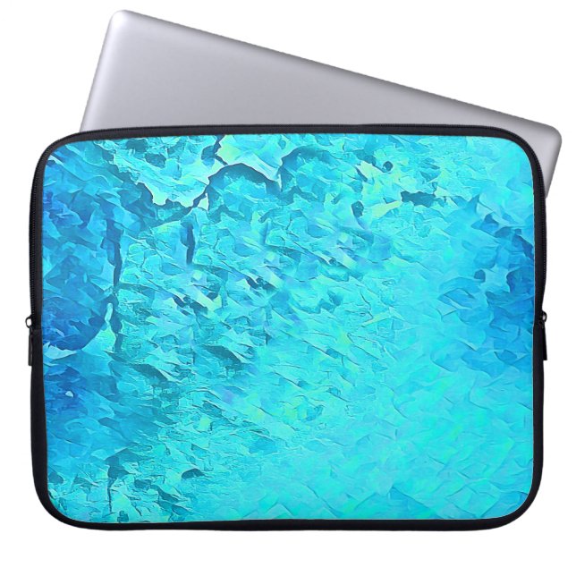 Prachtige Waterverf Tropische Ocean Theme Design Laptop Sleeve (Voorkant)