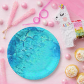 Prachtige Waterverf Tropische Ocean Theme Design Papieren Bordje (Feest)
