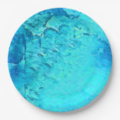 Prachtige Waterverf Tropische Ocean Theme Design Papieren Bordje (Voorkant)