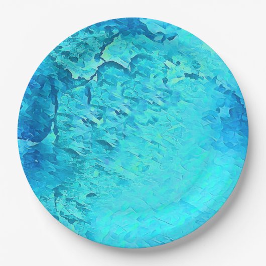 Prachtige Waterverf Tropische Ocean Theme Design Papieren Bordje (Voorkant)