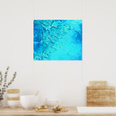 Prachtige Waterverf Tropische Ocean Theme Design Poster (Keuken)
