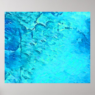 Prachtige Waterverf Tropische Ocean Theme Design Poster