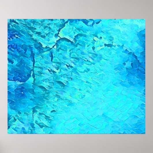 Prachtige Waterverf Tropische Ocean Theme Design Poster (Voorkant)