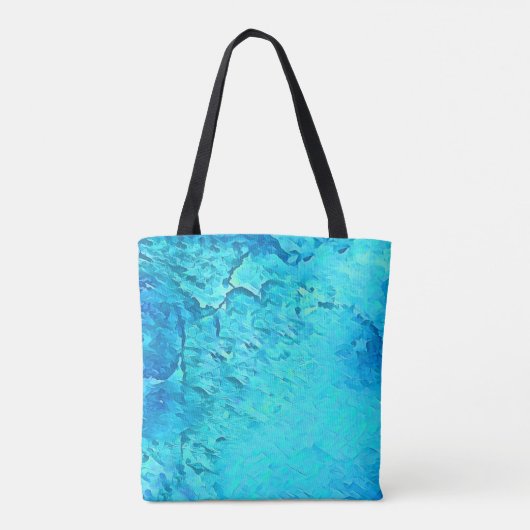 Prachtige Waterverf Tropische Ocean Theme Design Tote Bag (Achterkant)