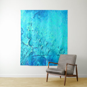 Prachtige Waterverf Tropische Ocean Theme Design Wandkleed