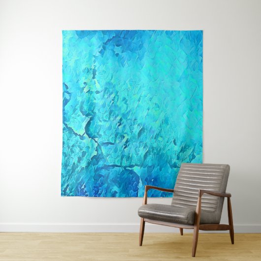 Prachtige Waterverf Tropische Ocean Theme Design Wandkleed (In situ)