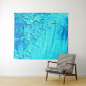 Prachtige Waterverf Tropische Ocean Theme Design Wandkleed (In Situ (horizontaal))