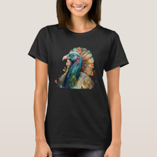 Prachtige Waterverf Turkije Portret T-shirt