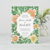 Prachtige Waterverf van bloemen Kaart (Staand voorkant)