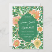 Prachtige Waterverf van bloemen Kaart (Voorkant)