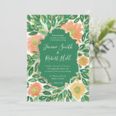 Prachtige Waterverf van bloemen Kaart (Staand voorkant)