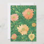 Prachtige Waterverf van bloemen Kaart (Achterkant)