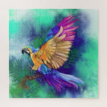 Prachtige Waterverf van de Parrot Puzzle Legpuzzel<br><div class="desc">Mooie kleurrijke papegaaipuzzels - MIGNED Waterverf Paintings</div>